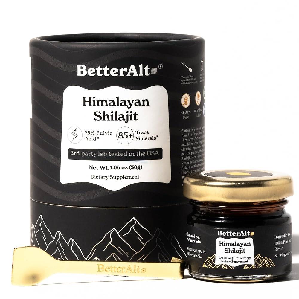 Exemple de shilajit de haute qualité : 100% pur avec 75% d'acide fulvique